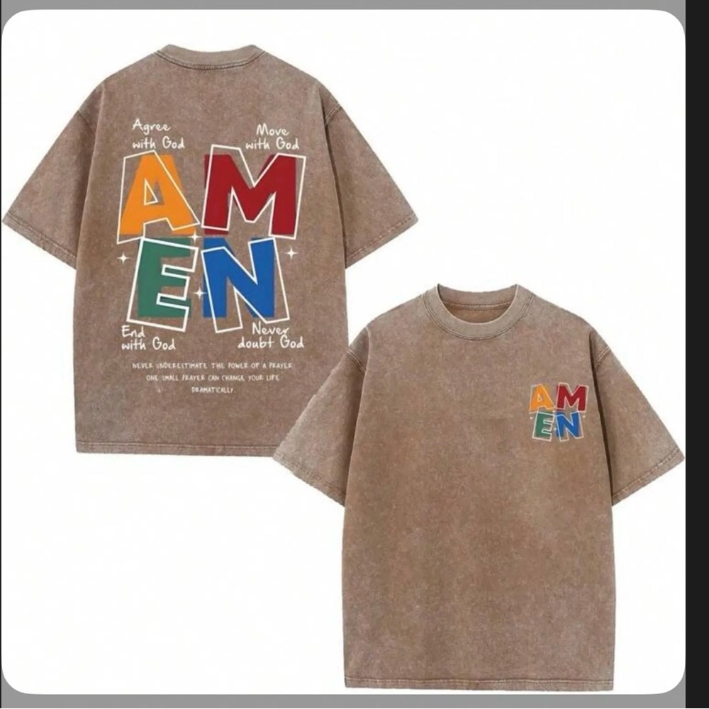 New Amen oversized tee unisex
